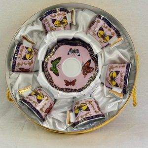 Fine Porcelain Butterfly Tea Set